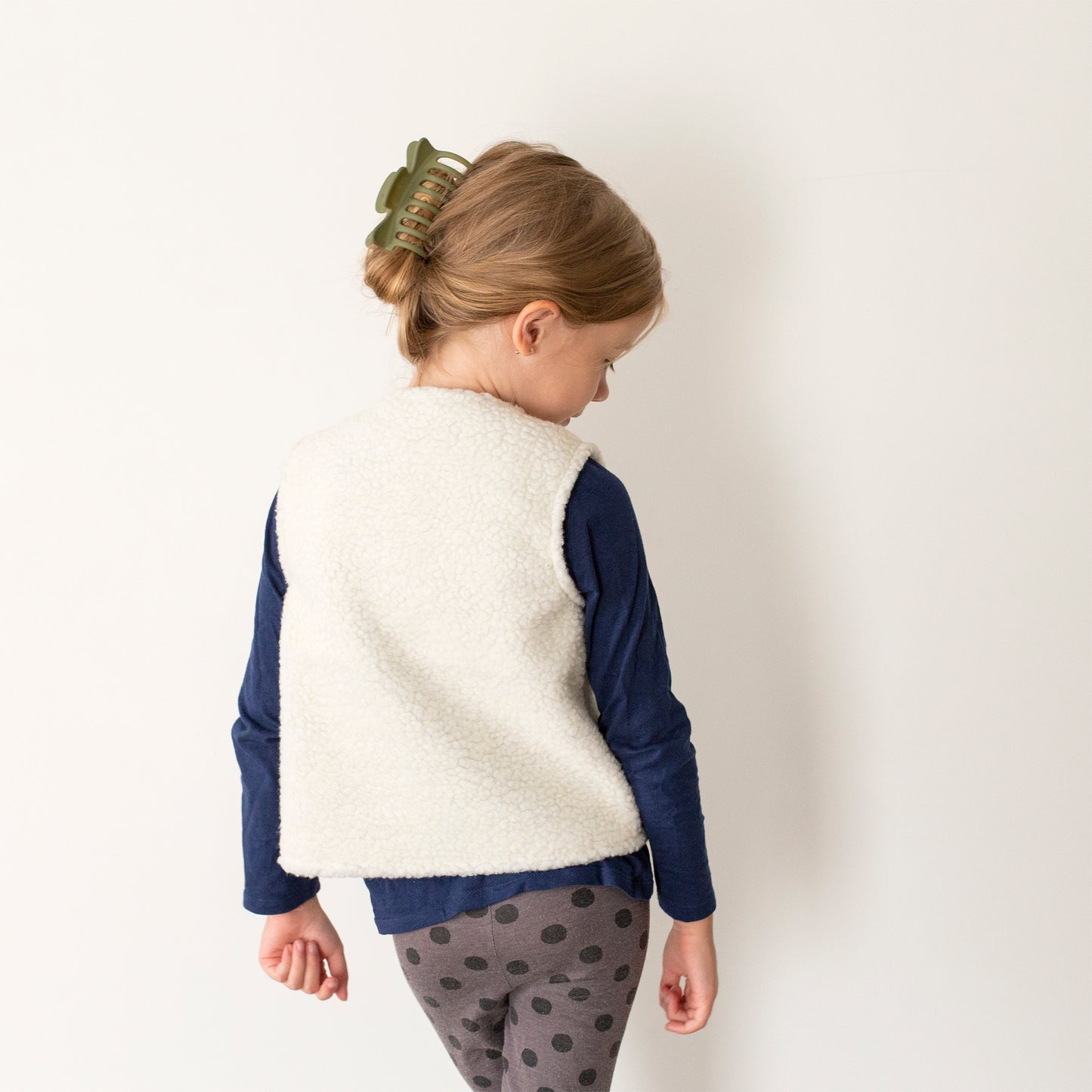 Adorable Faux Fur Sherpa Two-sided Vest Toddler vest