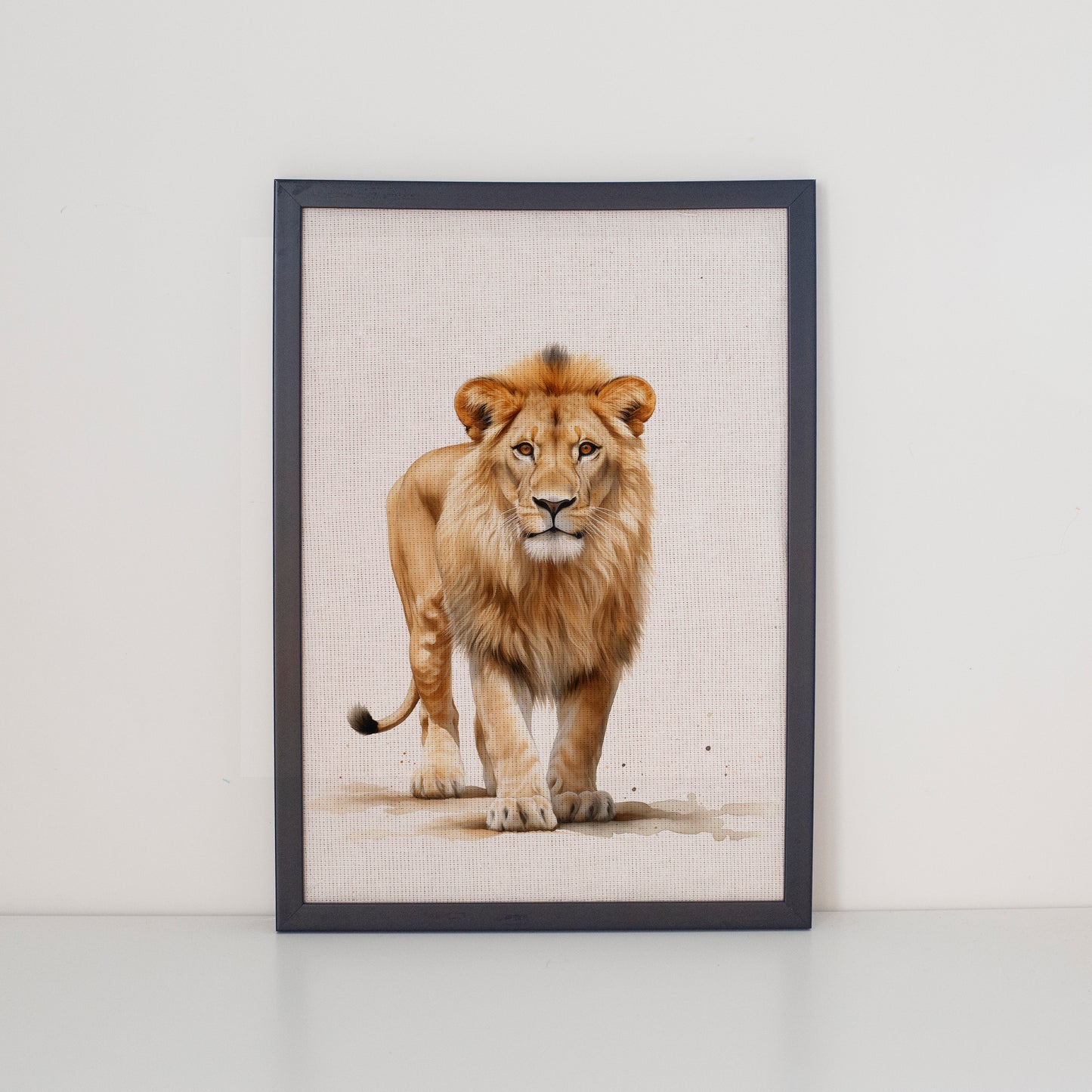 Set of 6 Safari Nursery Wall Decor on Canvas, Unframed Wall Art