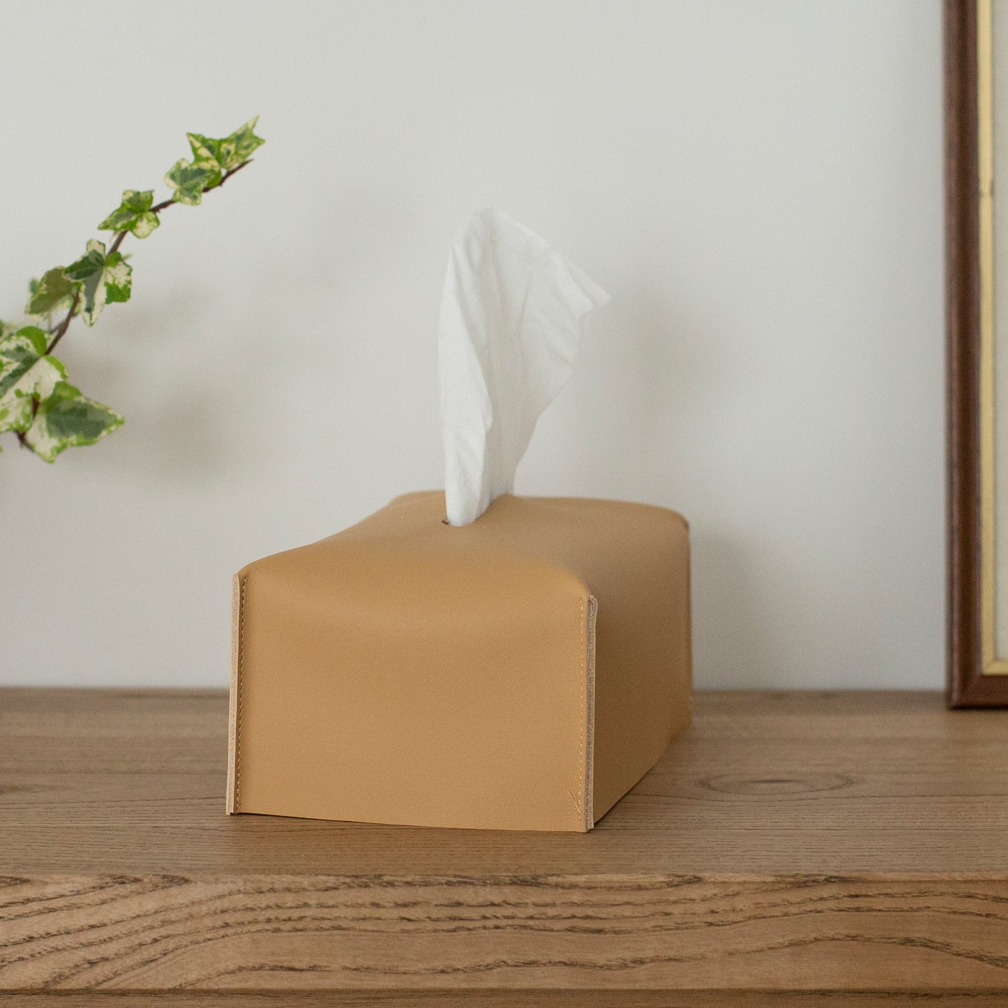 Tissue Box Leather Cover 