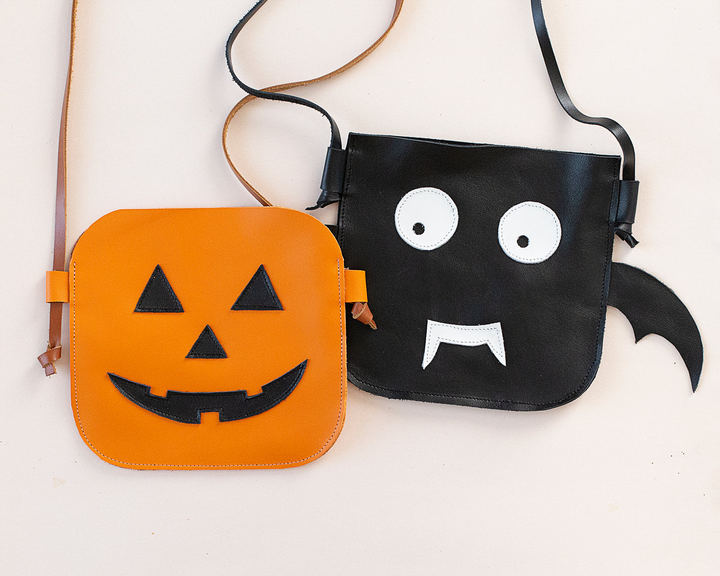 Personalized Leather Halloween Bat Bag for Toddlers | Little&Bee Crossbody Purse