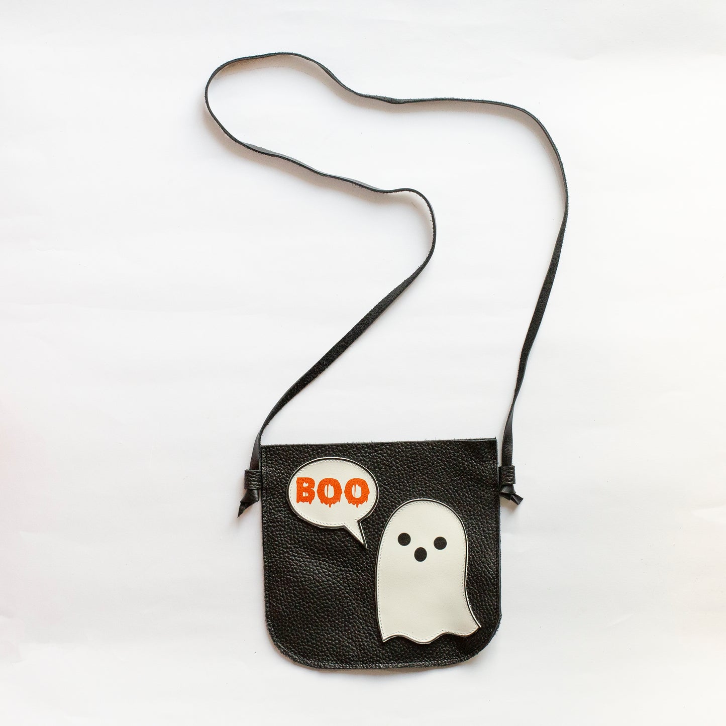 Spooky Ghost Leather Purse For Kids Toddler Bag