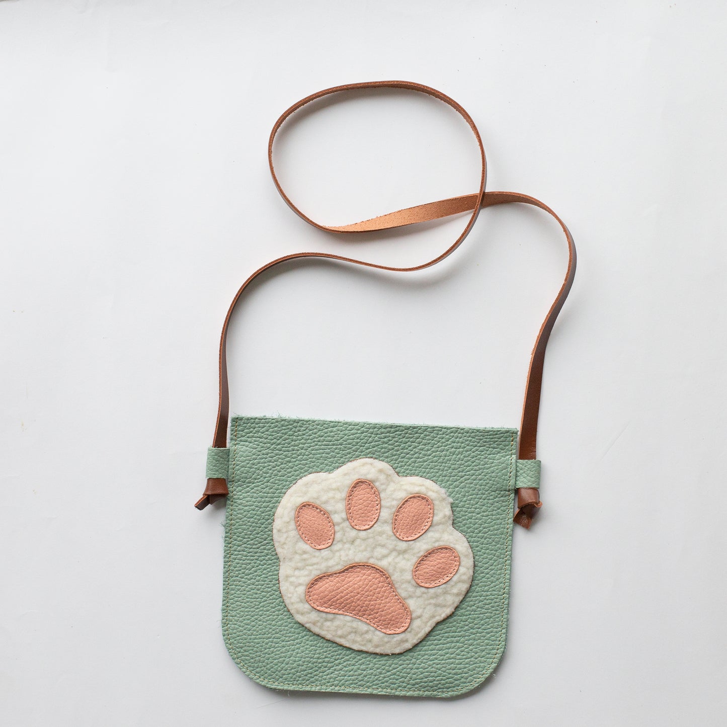 Pet Paw Bag Personalized Leather Crossbody Purse
