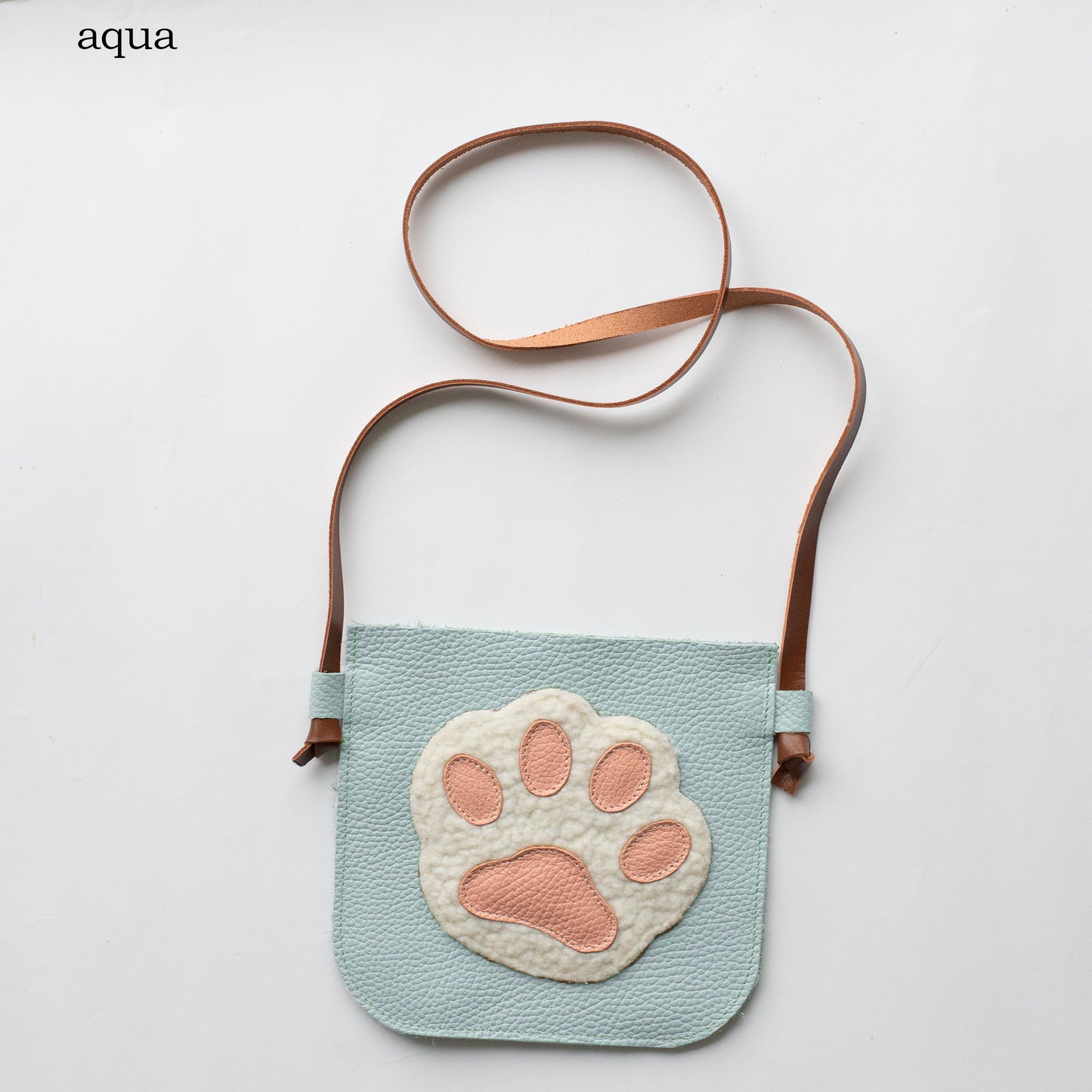 Pet Paw Bag Personalized Leather Crossbody Purse