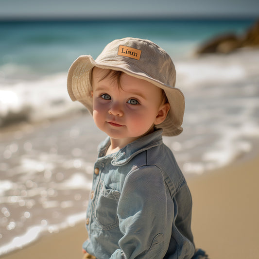 Lightweight Linen Sun Hat for Kids