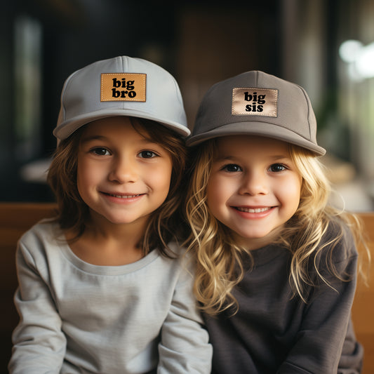 Bigger Brother Cap for Baby Announcement Pregnancy Reveal Big Bro, Little Bro Snapbac