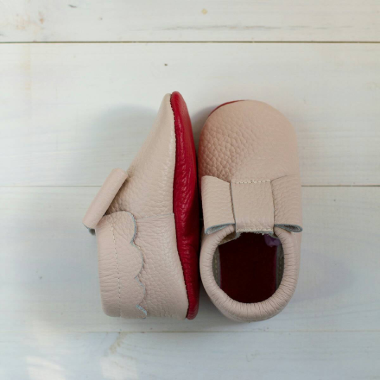 Red Bottom Baby Moccasins 