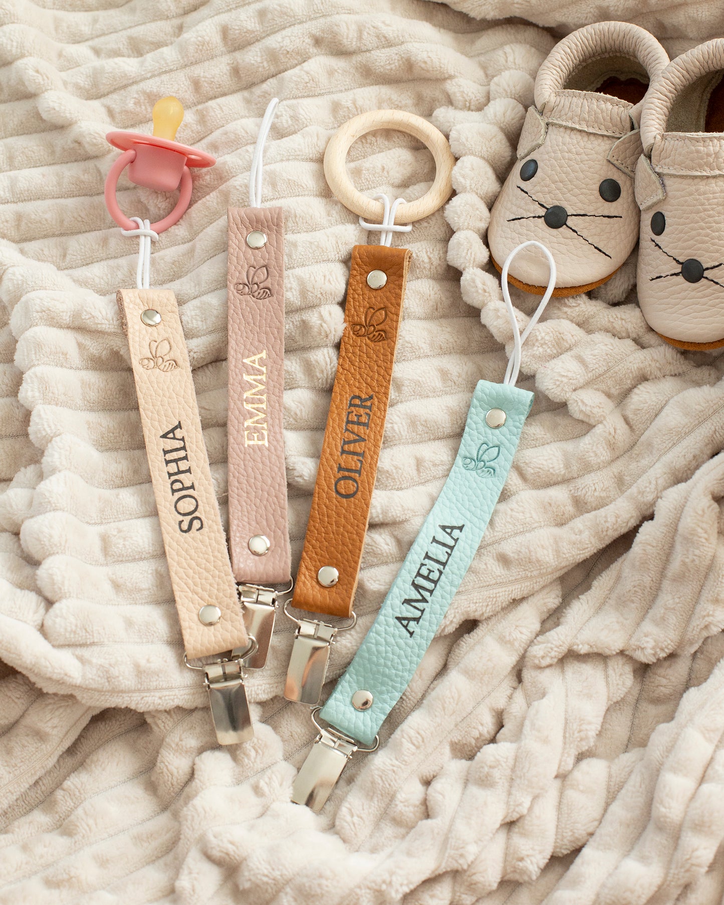 Pacifier clips