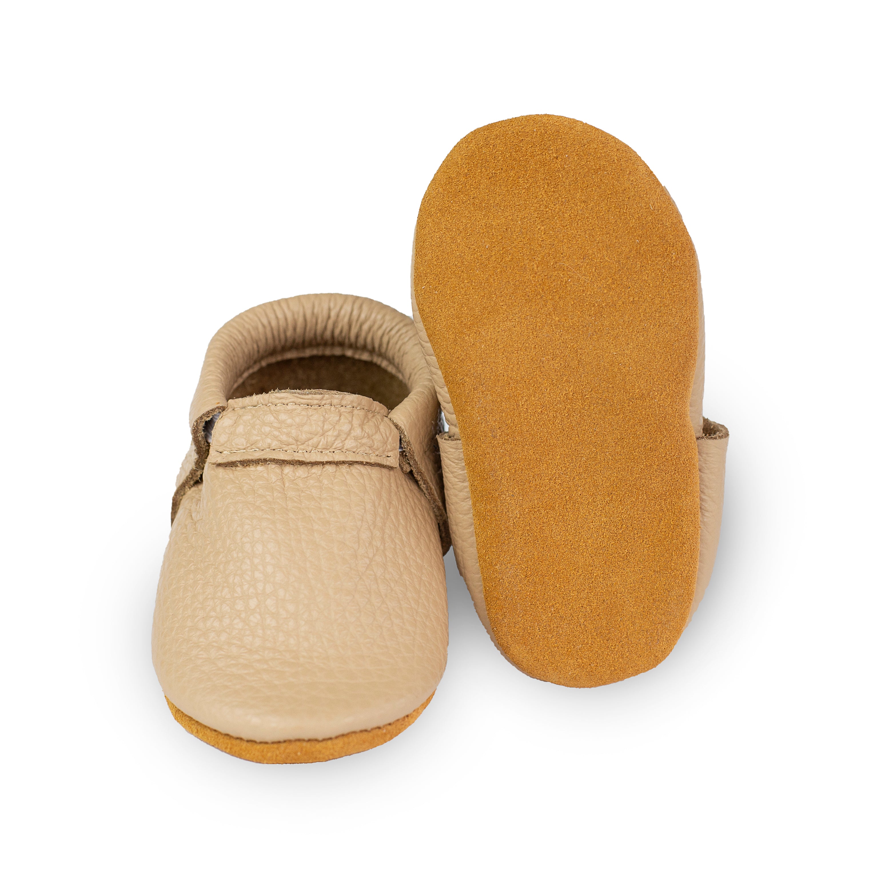 Fringeless 2025 baby moccasins