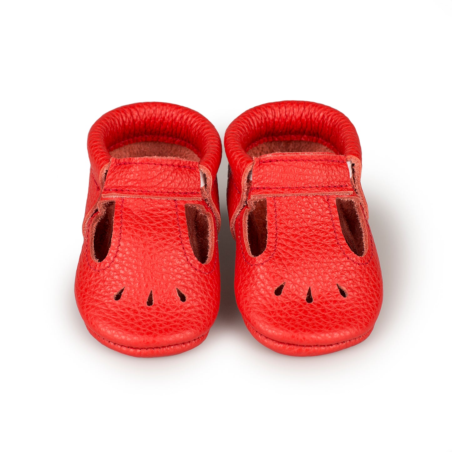 T-Strap tear-drop baby shoes