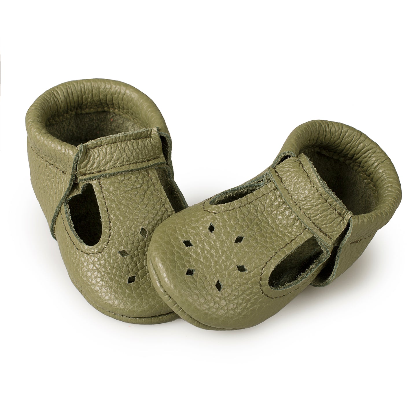 baby shoes green 