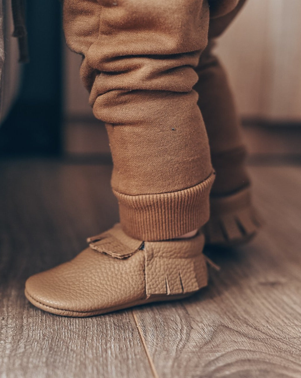 Fringe Leather Moccasins